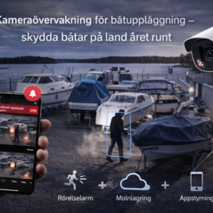 Kameralösning för båtar  – skydda båten från stöld